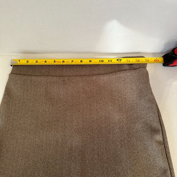 Women's Mini Skirt Polyester Light Brown Khaki - Picture 9 of 10